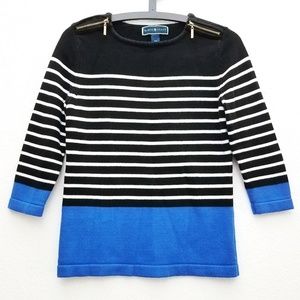 Karen Scott Striped Sweater